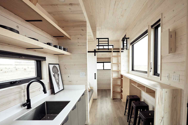 Tiny House Life in Lakeside from a Shell Kit